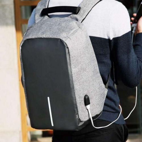 Рюкзак — Антивор Bobby Bag з USB Міський і турістичний чорний | Зображення 8