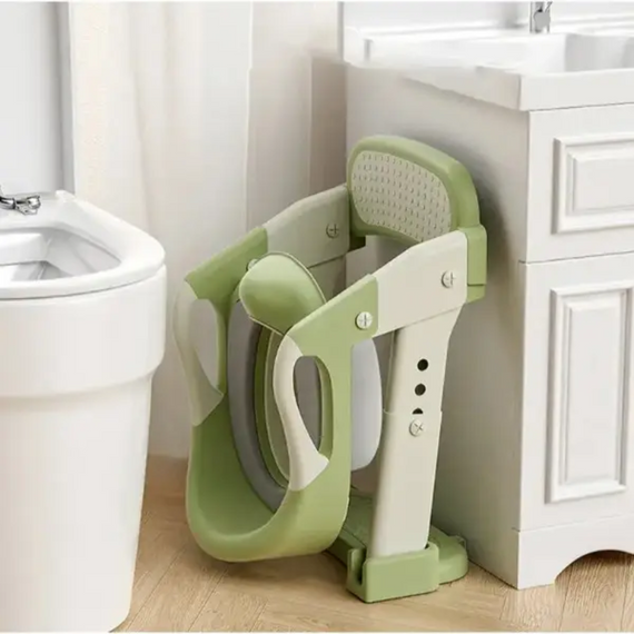 Універсальне дитяче сидіння на унітаз зі сходинкою Babycare, безпечне сидіння для привчання до туалету з підлокітниками | Зображення 3