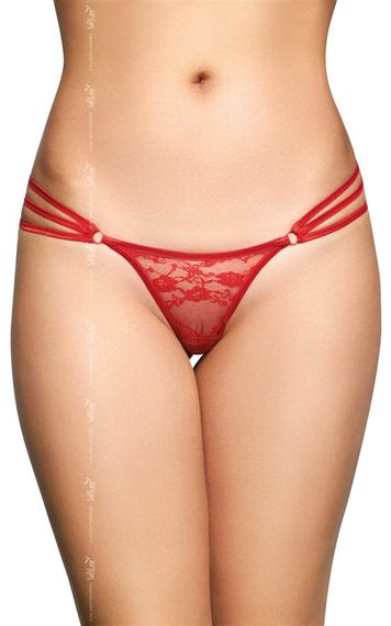 Жіночі стрінги - G-String 2498, red S/M