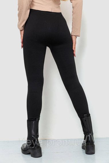 Лосини термо з начосом, колір чорний, розмір L-XXXL FA_008814 | Зображення 3