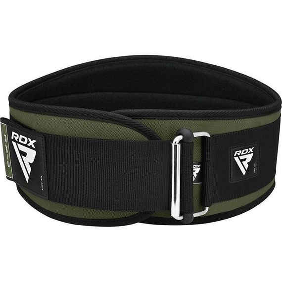 Пояс для важкої атлетики RDX RX3 EVA Curve неопреновий Army Green M | Зображення 3