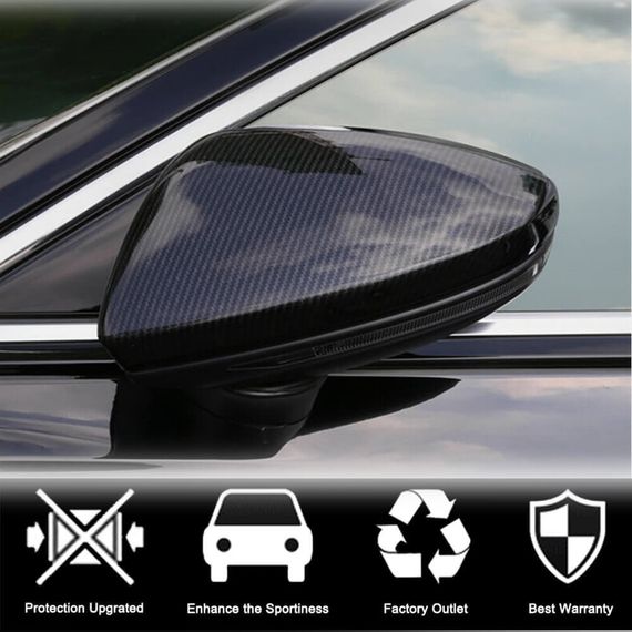 Замена накладок на зеркала LHD (Карбон) V2 для Ауди A6 C8 2018- гг | Зображення 1