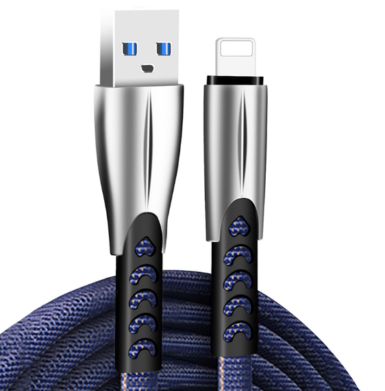 Кабель USB Lightning ColorWay CW-CBUL010-BL 2,4A 1м синий | Зображення 1