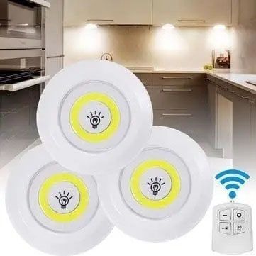 Набір із трьох LED Ламп BAILONG BL-1012 з Пультом та Таймером Відключення Два Режими Яскравості | Зображення 3