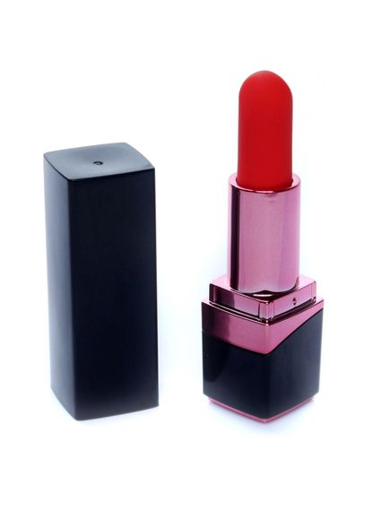 Міні-вібратор - Rechargeable Lipstick Vibrator Black | Зображення 1