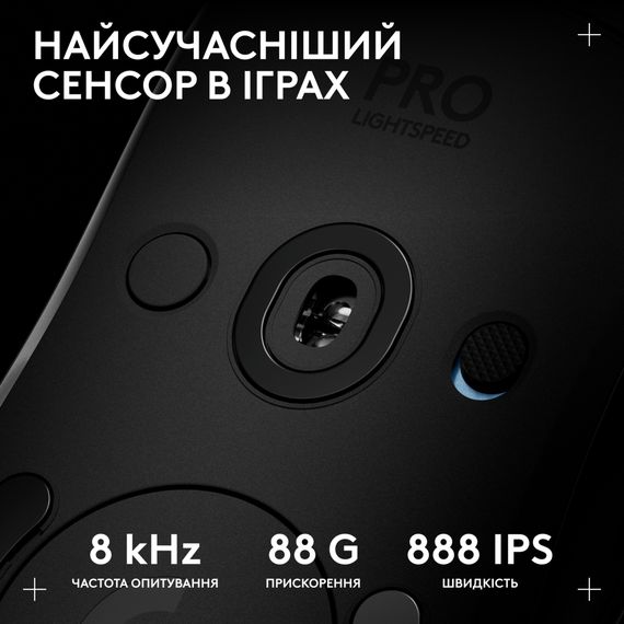 Мишка Logitech G Pro 2 Lightspeed Wireless Black (910-007295) | Зображення 3