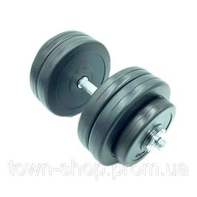 Гантель наборная композитная в пластиковой оболочке Rock Pro-R 14,5 кг NE-PL-R-014