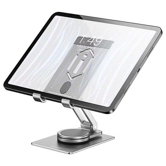 Підставка для планшетів WIWU ZM107 Desktop Rotation Stand For Tablet up to 12.9 inch Silver | Зображення 1