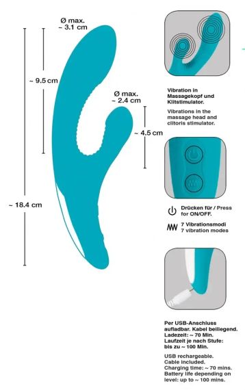 Вібратор зі стимуляцією клітора GROOVES sexstyle | Зображення 4