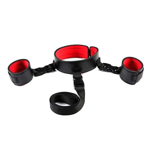 БДСМ бандажний набір з 12 предметів Червоний — Садо-мазо | Зображення 1