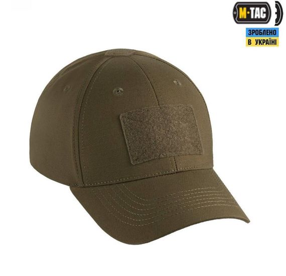 Бейсболка M-Tac Elite Flex Тактична ріп-стоп Темна олива | Зображення 1