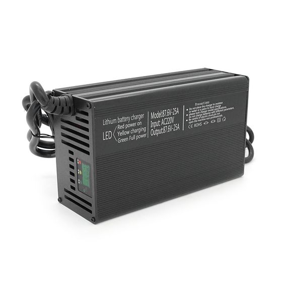 Зарядний пристрій для акумуляторів LiFePo4 72V(87,6V),24S, 25A, 185x88x60mm | Зображення 1