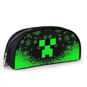 Пенал школьный Minecraft Крипер 23х10х8 см с принтом для мальчика (02842)