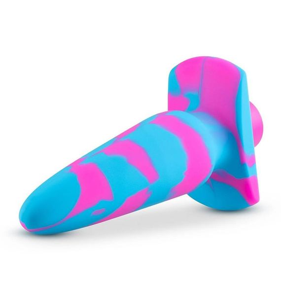 Анальный виброплаг Avant Vibrotize Fuchsia розово-голубой, 12.7 х 3.1 см Sex Aura | Зображення 1