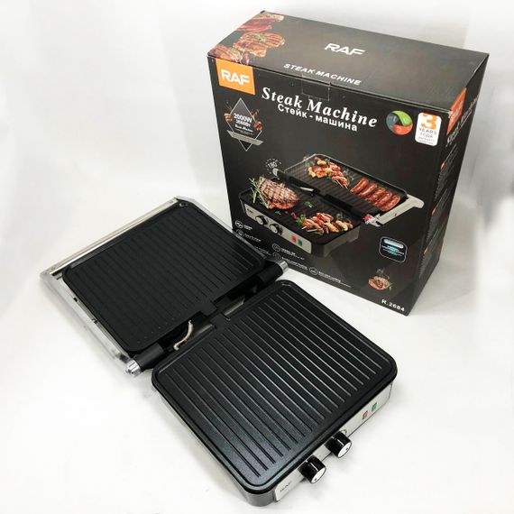 Электрический двухсторонний контактный гриль, Прижимной гриль для булочек и сэндвичей GX-95 | Зображення 2