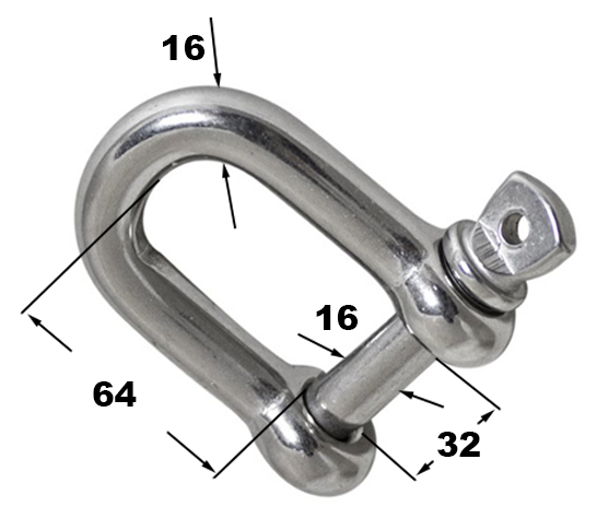 Карабін U-подібний ЦБ 16 (554-10)