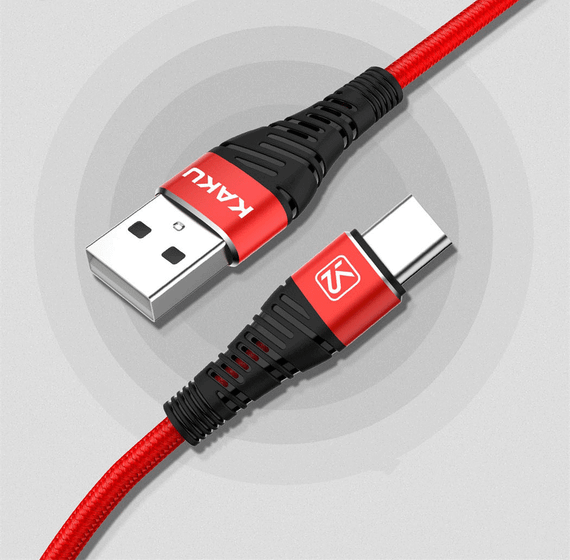 USB кабель Kaku KSC-298 USB Type-C 1m - Red | Зображення 1
