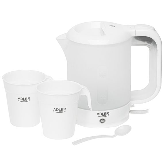 Дорожный электрочайник Adler AD 1381, 0,5 л, 900 Вт, компактный и легкий чайник для поездок
