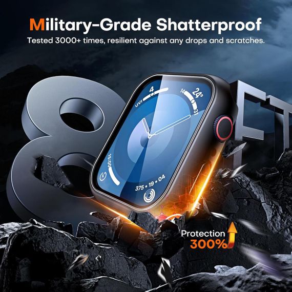 Захисний чохол для Apple Watch Series 9, Series 8,7 45 мм, [HD Clear] | Зображення 6