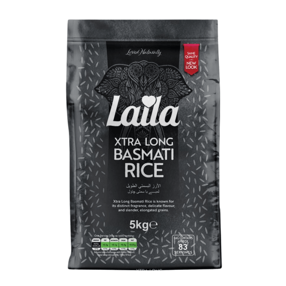 Екстра Довгозернистий Рис Басматі 5 кг Laila 5020580004965