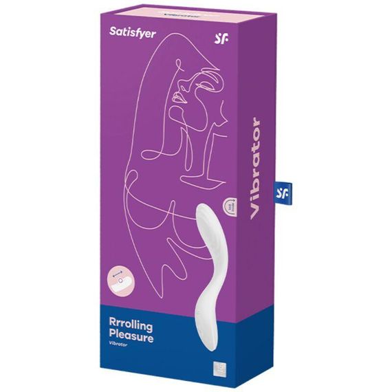 Вібратор із перлинною стимуляцією точки G Satisfyer Rrrolling Pleasure White | Зображення 4