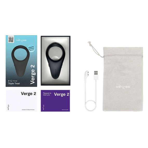 Смарт-віброкільце We-Vibe VERGE 2 Black Sex Aura | Зображення 9