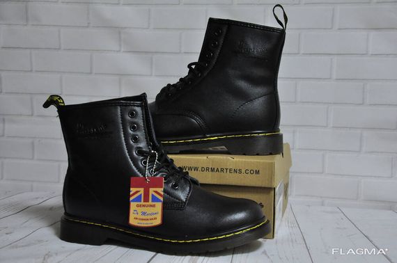 Ботинки с мехом Dr.Martens 1460 (Black) Размер 41 42 43 44 45 | Зображення 1