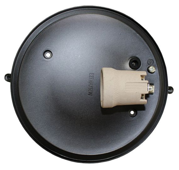 Світильник НПП1302 60W E27 IP65 коло чорний з решіткою Ny95001181 | Зображення 7