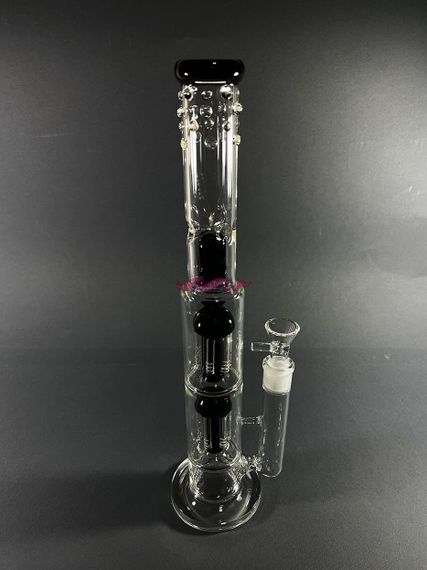 Стеклянная трубка Medusa Double Black | Зображення 1