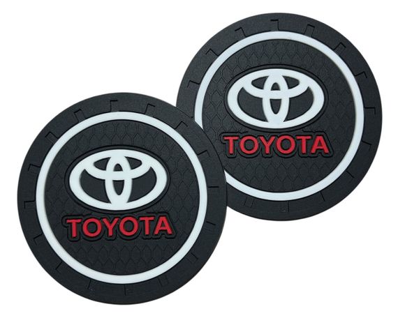 Силіконовий килимок у підсклянник із логотипом Toyota комплект 2 штуки