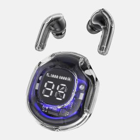 Бездротові навушники TWS T8 PRO з прозорим кейсом Вакуумний LED цифровий дисплей HZ-946 Bluetooth 5.3
