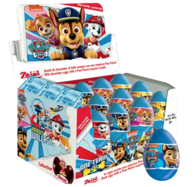 Цукерки шоколадні яйце Zaini Paw Patrol (Щенячий патруль), 20 г, машинки Хот Вілс