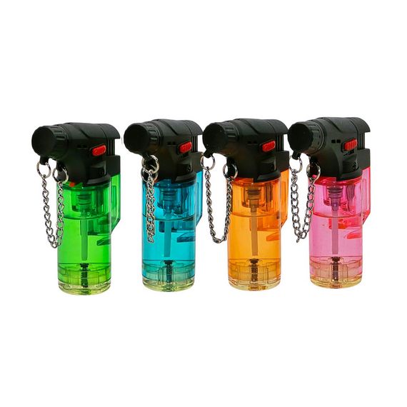 Запальничка З Турбо Полум'ям Прозора Зелена | Зображення 3