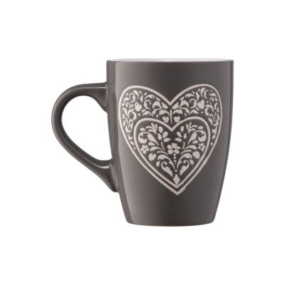 Чашка Ardesto Heart 330 мл Deep Grey (AR3467DGR) | Зображення 4