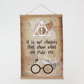 Постер тканевый на стену It is our choices that show what we truly are 60х93 см (TPSR_22S079)