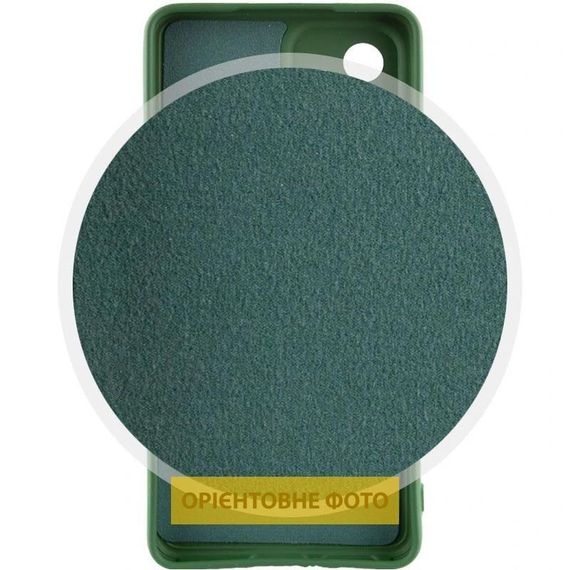Чохол Silicone Cover Lakshmi Full Camera (AA) with logo для Xiaomi Redmi Note 12 Pro 4G Зелений / Dark green | Зображення 1