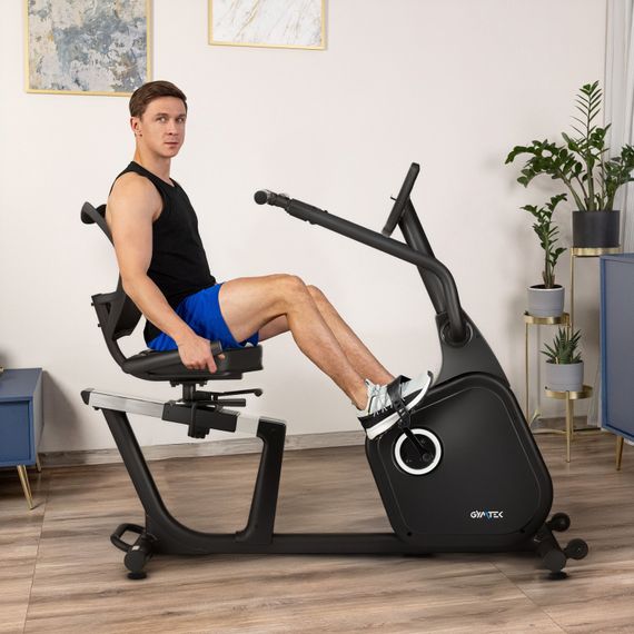 Горизонтальний велотренажер Gymtek XBR8000 електромагнітний | Зображення 1
