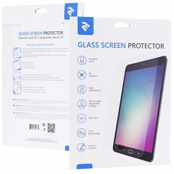 Захисне скло для планшета 2E Защитное стекло 2.5D Full Glue Clear для Samsung Galaxy Tab A7 Lite (2E-G-TABA7L-LT2.5D-CL)