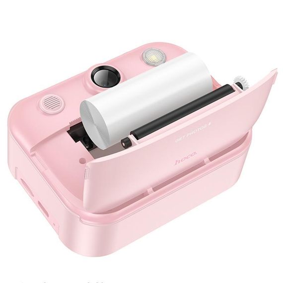 Дитяча фотокамера з моментальним друком Hoco DV204 Dual-camera Pink | Зображення 2