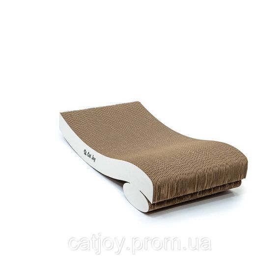 Когтеточка-лежанка дряпка Хай-тек для котят и кошек Cat Joy 48х9,5х25 см | Зображення 4