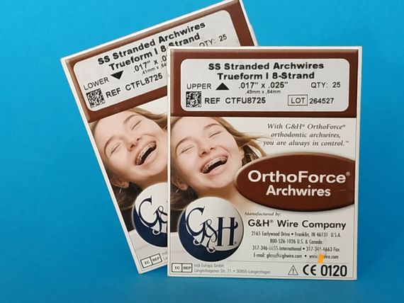 Дуги G&H Orthodontics SS Flex TrueForm I 8-Strand .017x025" Upper, 1 шт.