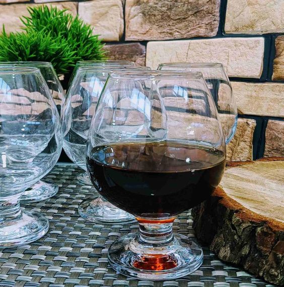Набір келихів для коньяку Pasabahce Bistro 385 мл 6 шт 44188 фужери для урочистостей та свят | Зображення 7