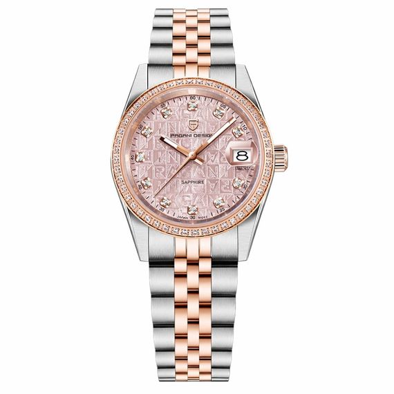 Жіночий годинник Pagani Design PD-1794L Silver-Rose Gold-Pink