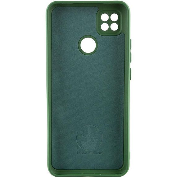 Чохол Silicone Cover Ummi Lakshmi Full Camera (AA) для Xiaomi Redmi 10A / 9C Зелений / Dark green | Зображення 1