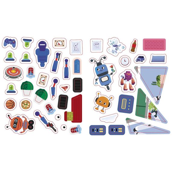 Познавательные активити Роботы 1270005 с наклейками | Зображення 3