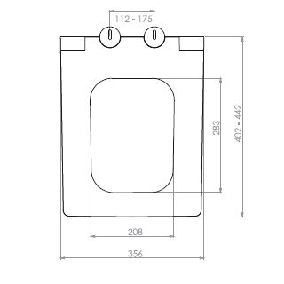 Сидіння для унітазу NKP Kare Slim з кришкою і функцією мікроліфта 0410 | Зображення 1