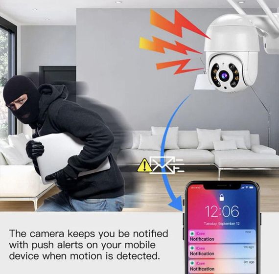 Камера відеоспостереження PTZ P11-QQ6 3.5 МП з Wi-Fi та підтримкою APP ICSEE (46117-_877) | Зображення 7