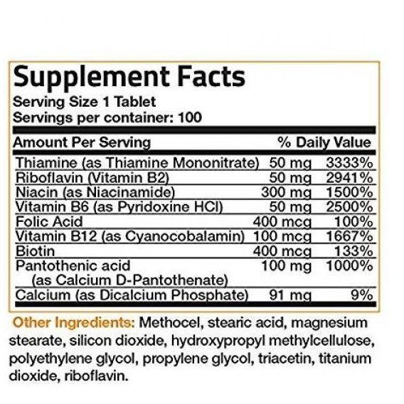 Тиамин Puritan's Pride Vitamin B-1 250 mg 100 Tabs | Зображення 1