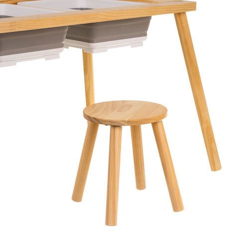 Деревянный сенсорный развивающий стол для детей Kruzzel 26366 со стулом | Зображення 8