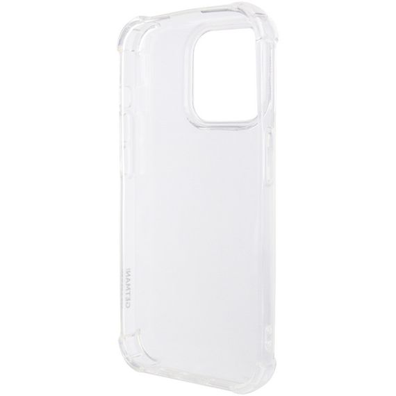 TPU чохол GETMAN Ease logo посилені кути для Apple iPhone 16 Pro Max (6.9") Безбарвний (прозорий) | Зображення 4